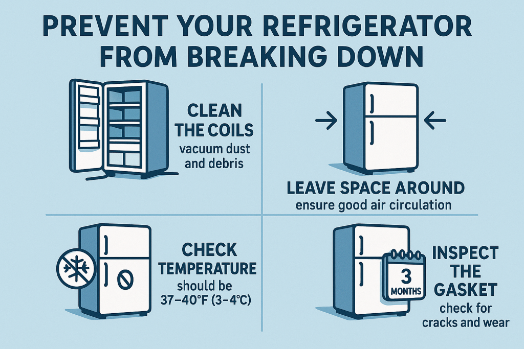 prevent your refrigerator from breaking down